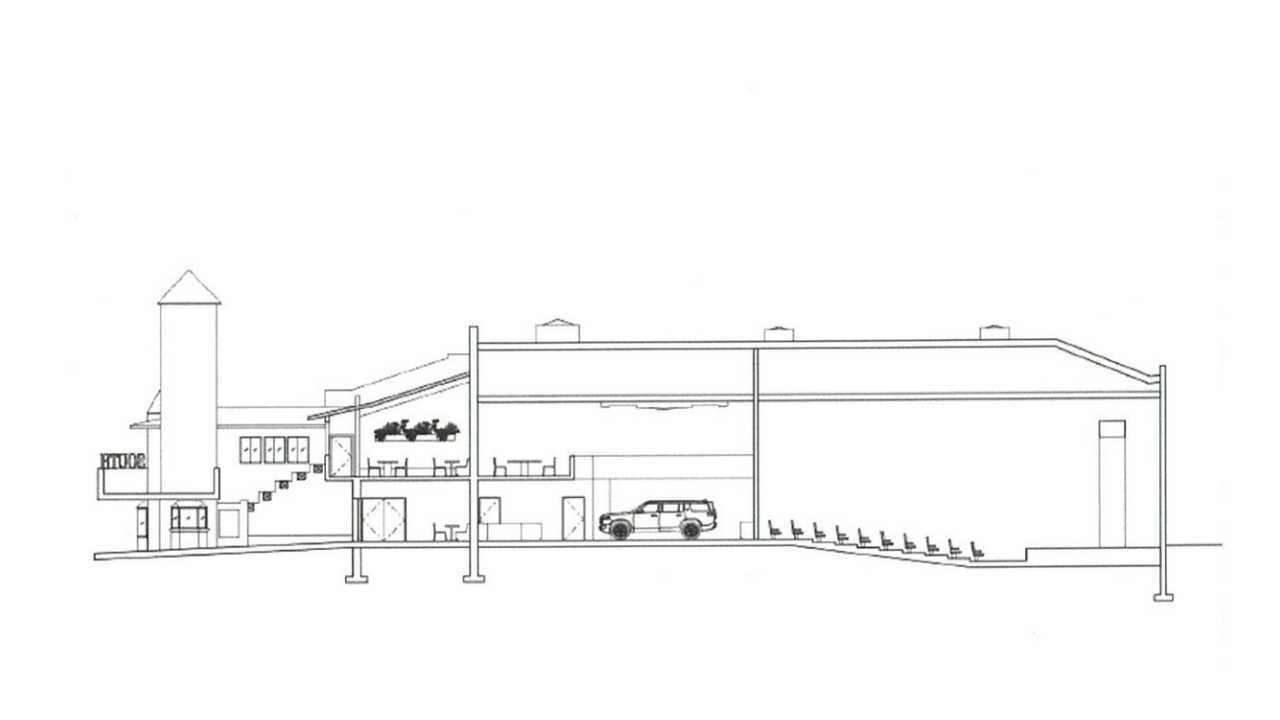 Layout plans for Rivian Center in California.