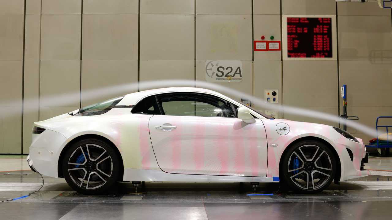 Alpine A110 en soufflerie