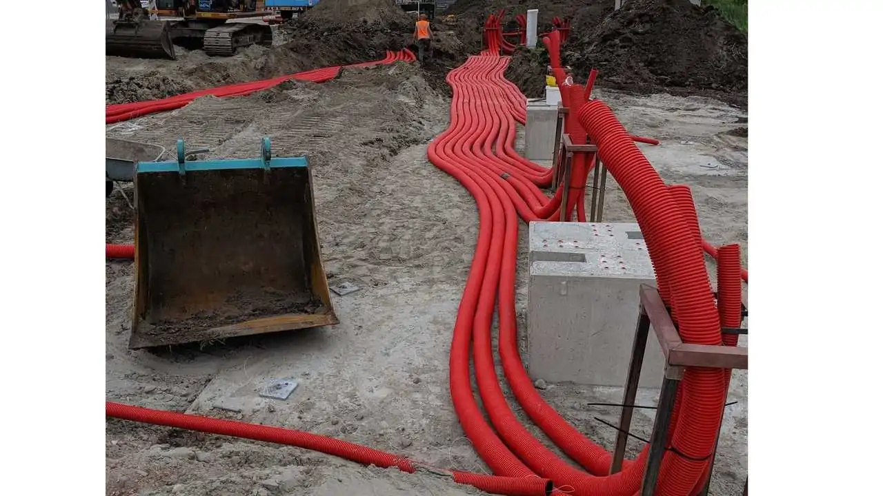 Fastned: 1,000 Meters Of Cable Ducts For A Single Charging Station Fastned fast charging station under construction