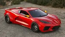 Chevrolet Corvette C8 Ferrari Testarossa Render