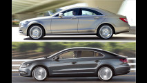 Mercedes CLS und VW CC