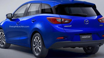 Mazda2 wagon render