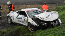 Ferrari 458 Italia crashed in Germany