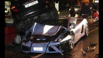 Perda Total - Polícia italiana acaba com a viatura Lamborghini Gallardo 