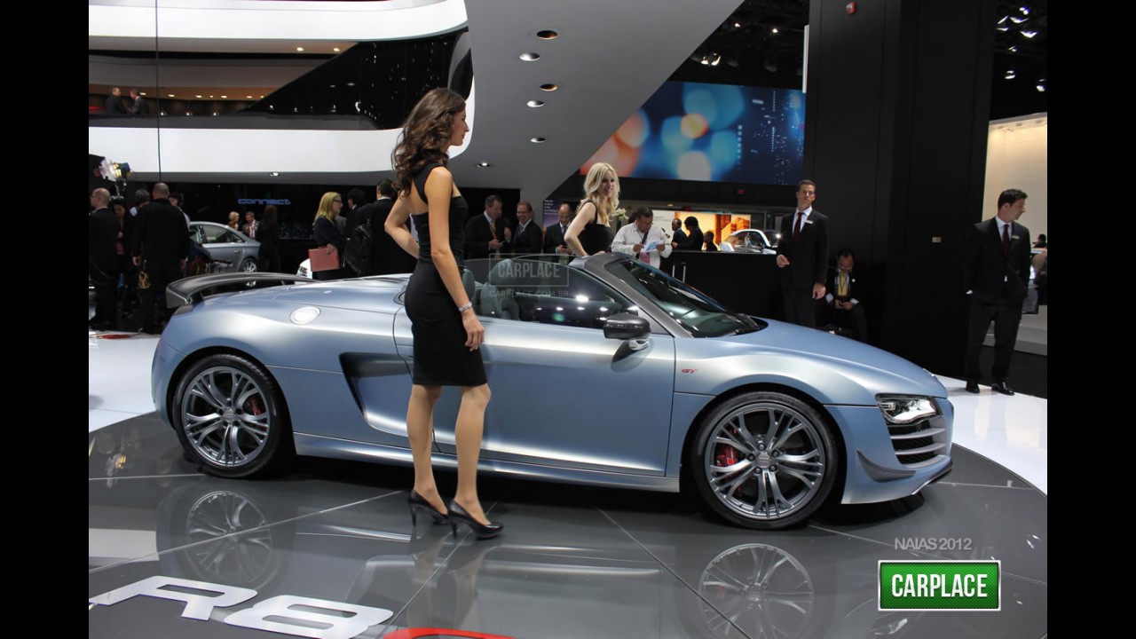 Audi R8 GT Spyder 2012 tem preços a partir de US$ 210.000 nos Estados Unidos