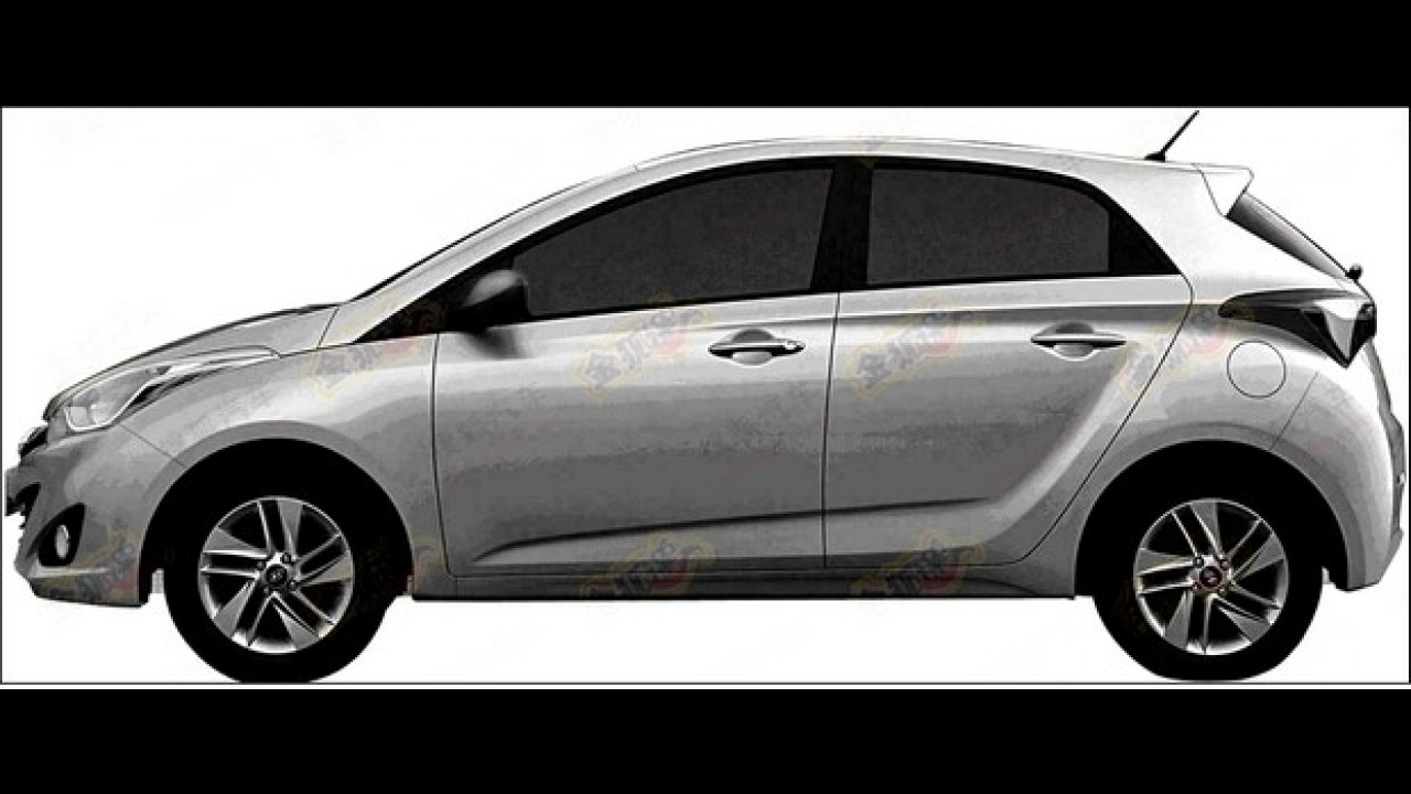 Hyundai HB20 tem patente registrada na China