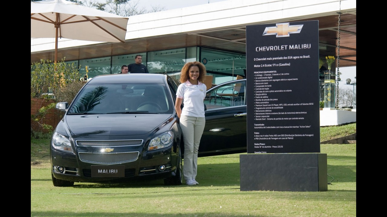 Chevrolet Golf Cup 2011: Camaro e Malibu expostos em circuito nacional de golfe