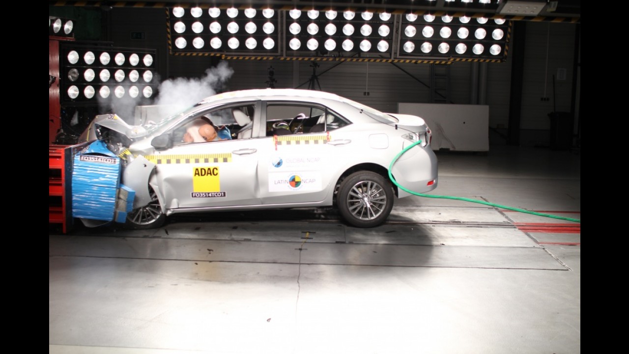 Latin NCAP: Golf e Corolla ganham cinco estrelas em crash test