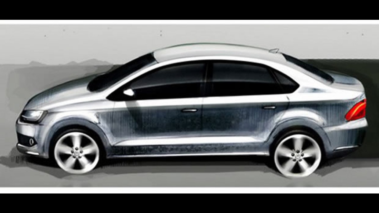 Surgem esboços do Novo Polo Sedan - Modelo chega ao Brasil em 2011