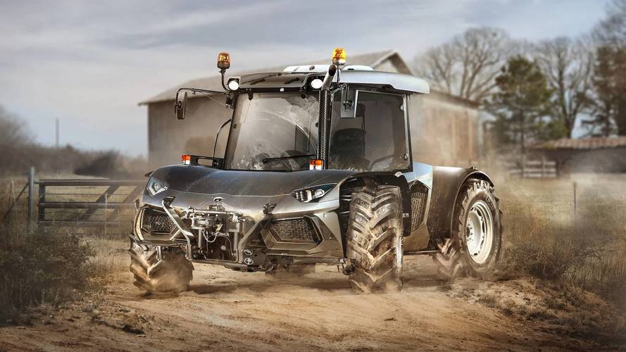 Lamborghini Aventador and Tractor mashup