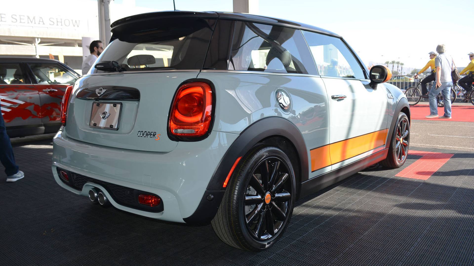 A Mini Cooper S Ice Blue