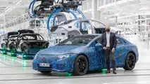 Mercedes EQS production at Factory 56