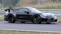 Porsche 911 GT3 Spied Up Front Lato Binario