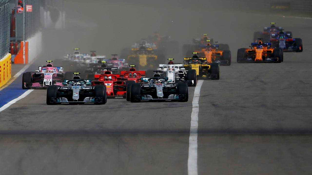Largada do GP da Rússia 2018