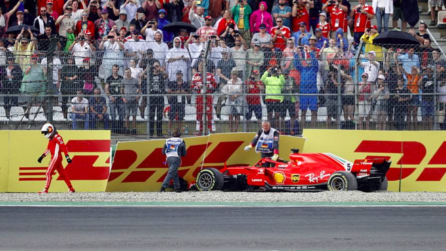 Sebastian Vettel; Ferrari SF71H bateu e perdeu liderança