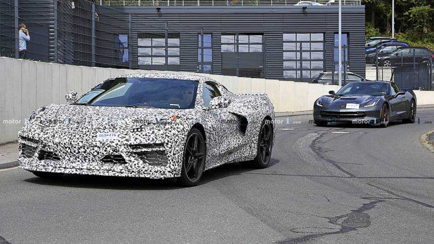 Mid-engined Chevy Corvette C8 spy photo