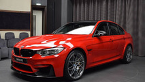 BMW M3 with Competition Package and Ferrari Red paint