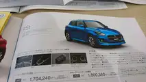 2017 Suzuki Swift Japon broşürü