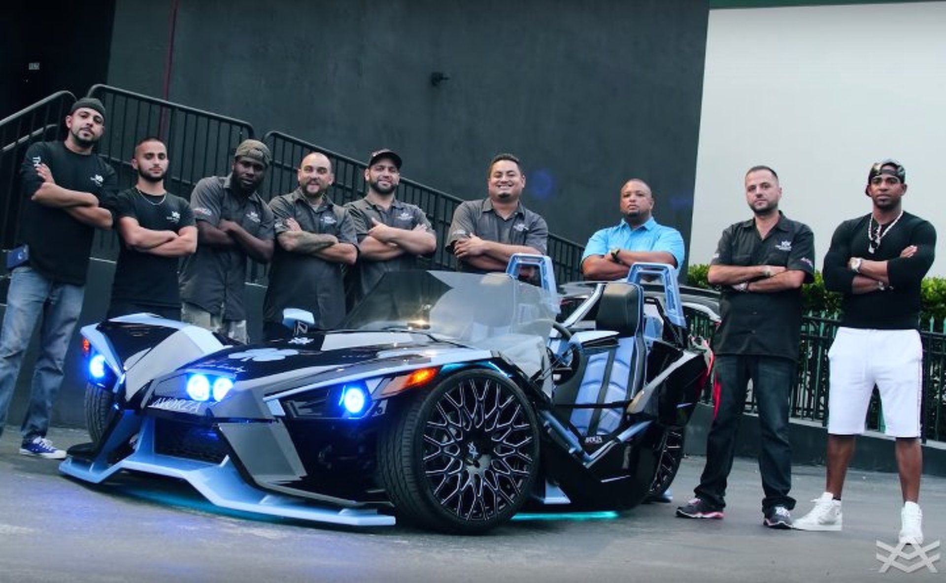 Three-Wheeled Polaris Slingshot Customized With Help From MLB's Yoenis Cespedes