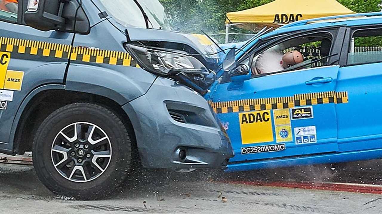 Wohnmobil im ADAC-Crashtest (2020)