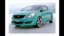 Kleiner Opel mit viel Gas