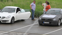 2012 Mercedes SLK spied next to current model