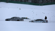 BMW i8 stuck in the snow