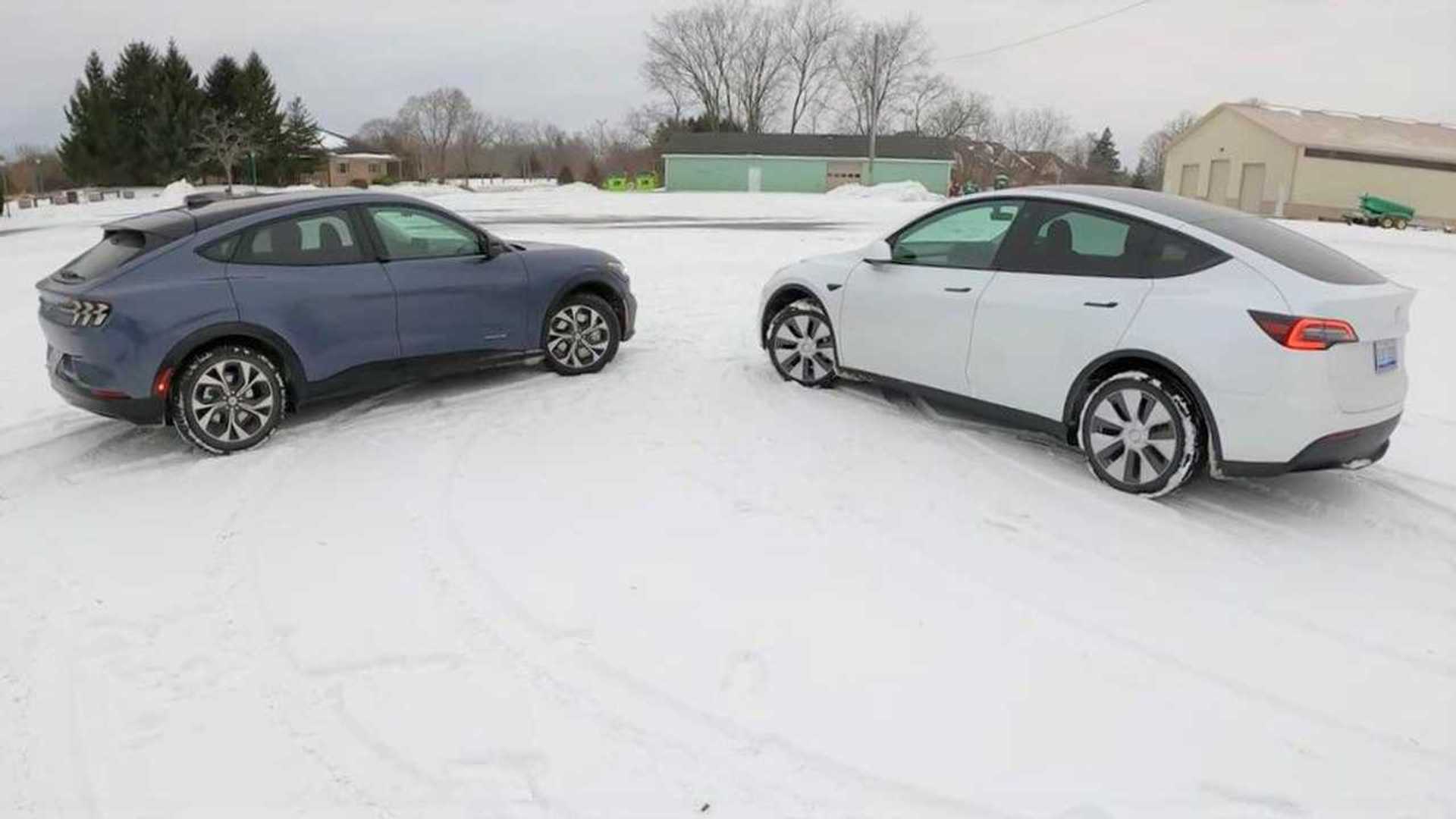 Watch This Tesla Model Y Compared To Ford Mustang MachE