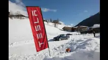Tesla Model S, 1000 km tra neve, autostrada e tante salite