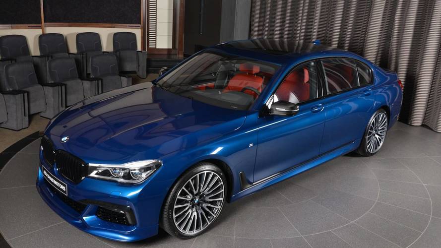 BMW 750Li in Avus Blue