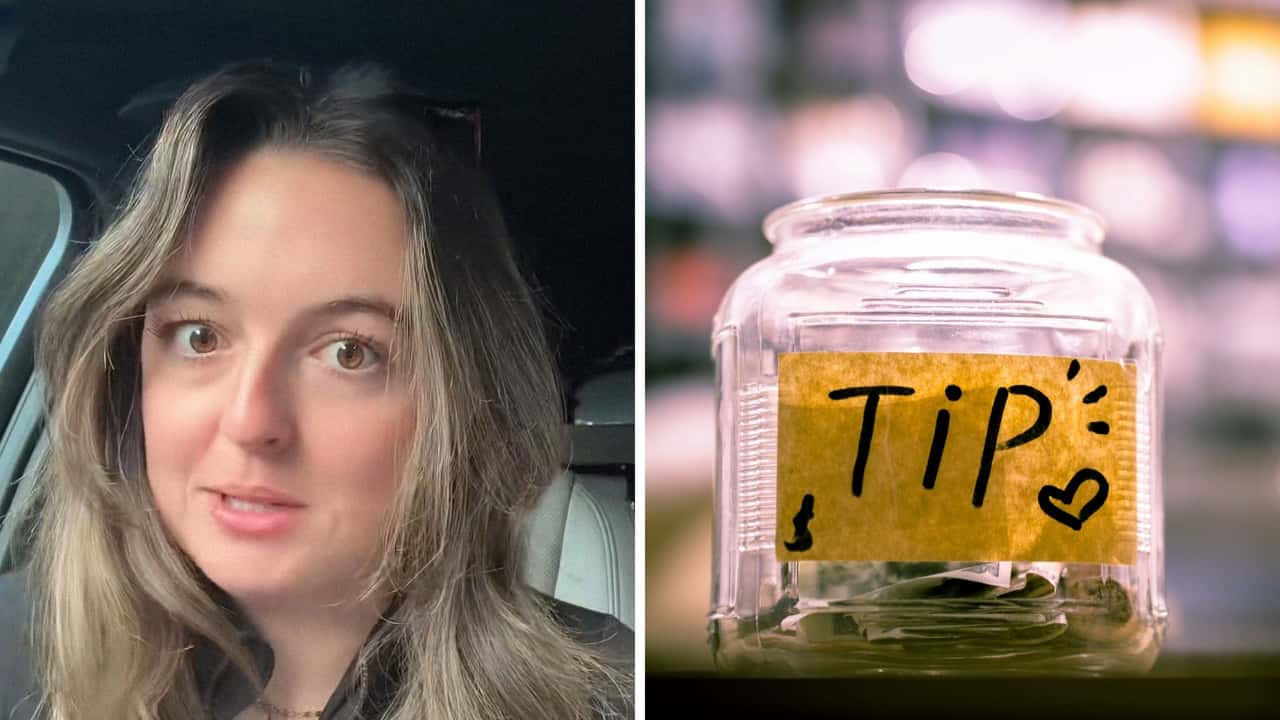 Woman's car window gets smashed. Then she finds a mobile mechanic day-of. Then he asks for a tip