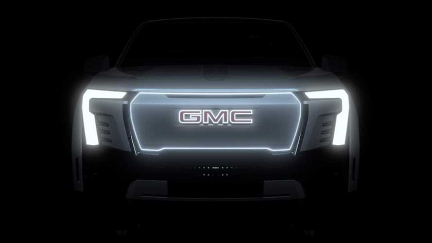 Electric GMC Sierra Denali Teased For First Time, Reveals Grille