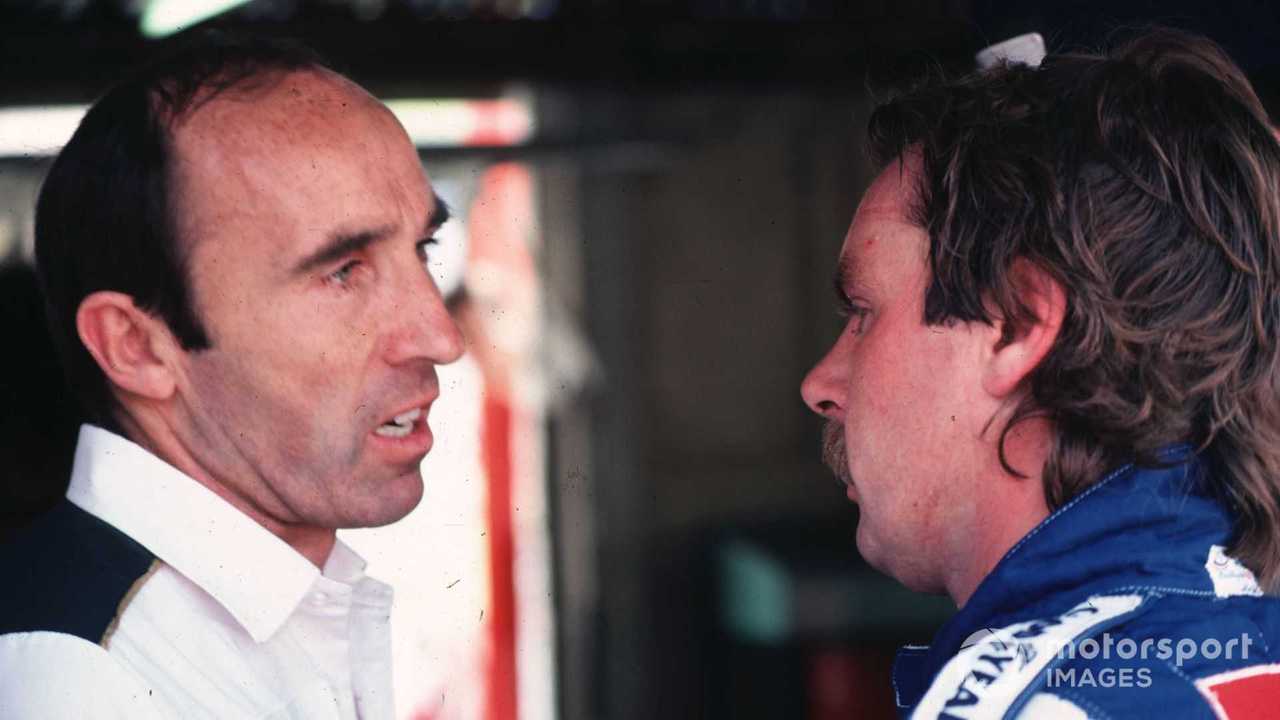 Frank Williams with Keke Rosberg at Brazilian GP 1982