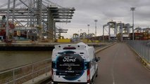 Ford Transit a guida autonoma simulata al DP World London Getway