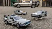 Ritorno al futuro DeLorean Lego Group con lato auto reale