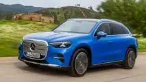 Mercedes GLC EQ Avantgarde (2026) in Klarblau Metallic: Das Exterieur