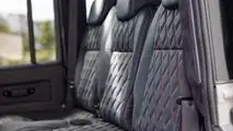 Project Ghost classic Land Rover Defender 110 EV restomod interior rear seats