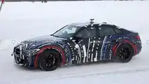 Foto spia EV a quattro motori basati su BMW i4 M50