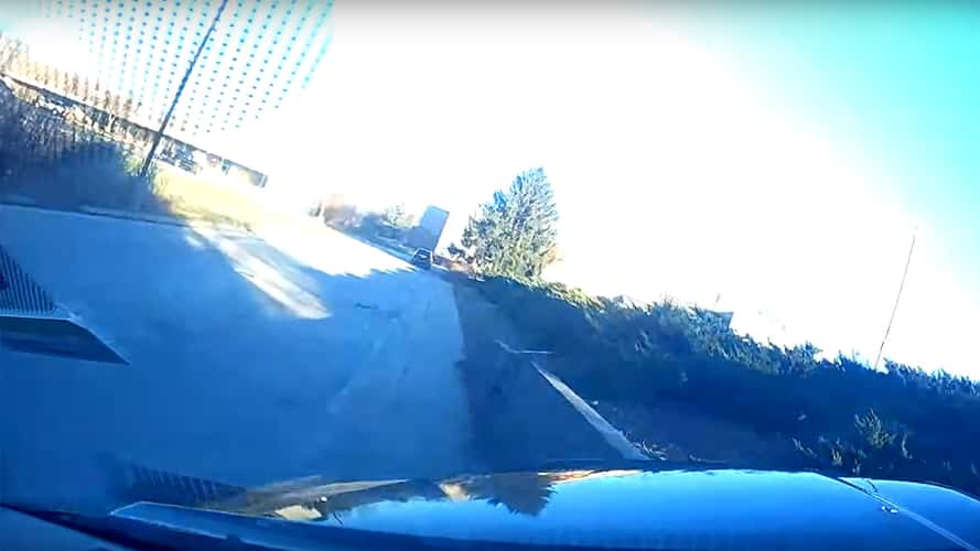 Young driver has slowest rollover crash in history after hitting pothole