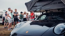Campamento para empleados de Porsche en Le Mans