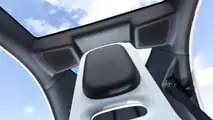 Renault Twizy: Kopfstütze und Glasdach