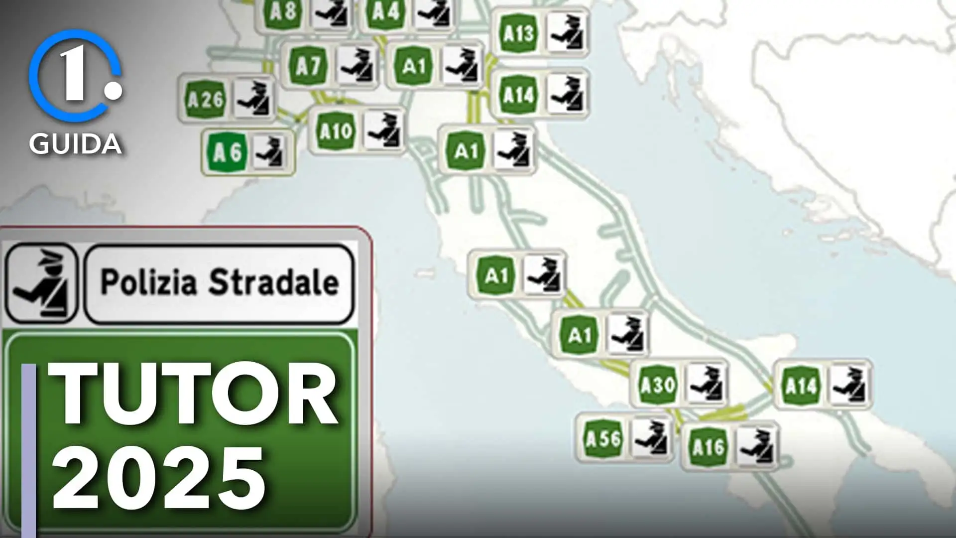 Tutor autostrada: la mappa, tutor attivi, tutor estate 2025, image size:1920x1080