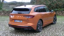 Skoda Enyaq RS in Phoenix Orange: Das Exterieur