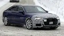 Audi A6 Facelift (2023) auf neuen Erlkönigbildern vom Dezember 2022