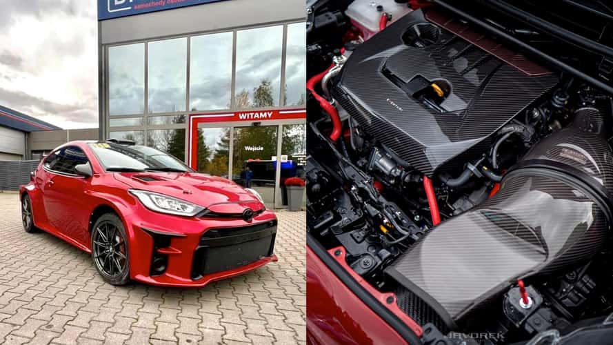 This GR Yaris has the powertrain from a Mitsubishi Lancer Evolution