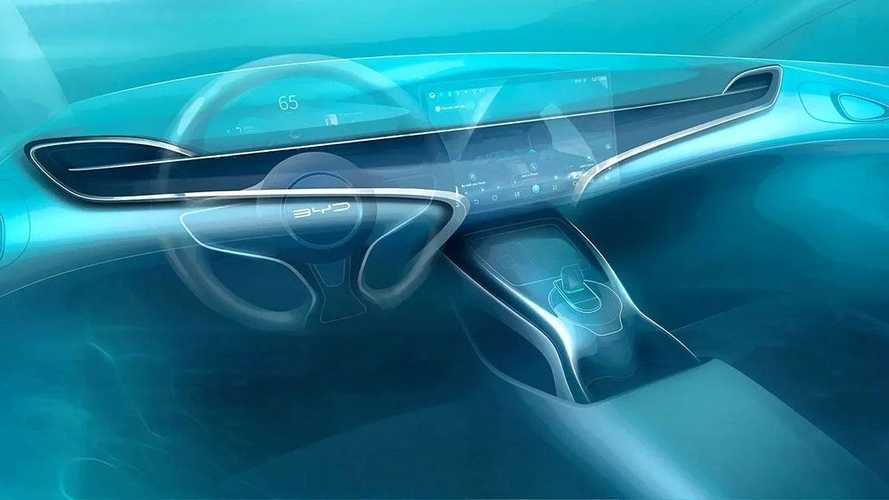 BYD тизерит интерьер электроседана Seal: найди китовый хвост