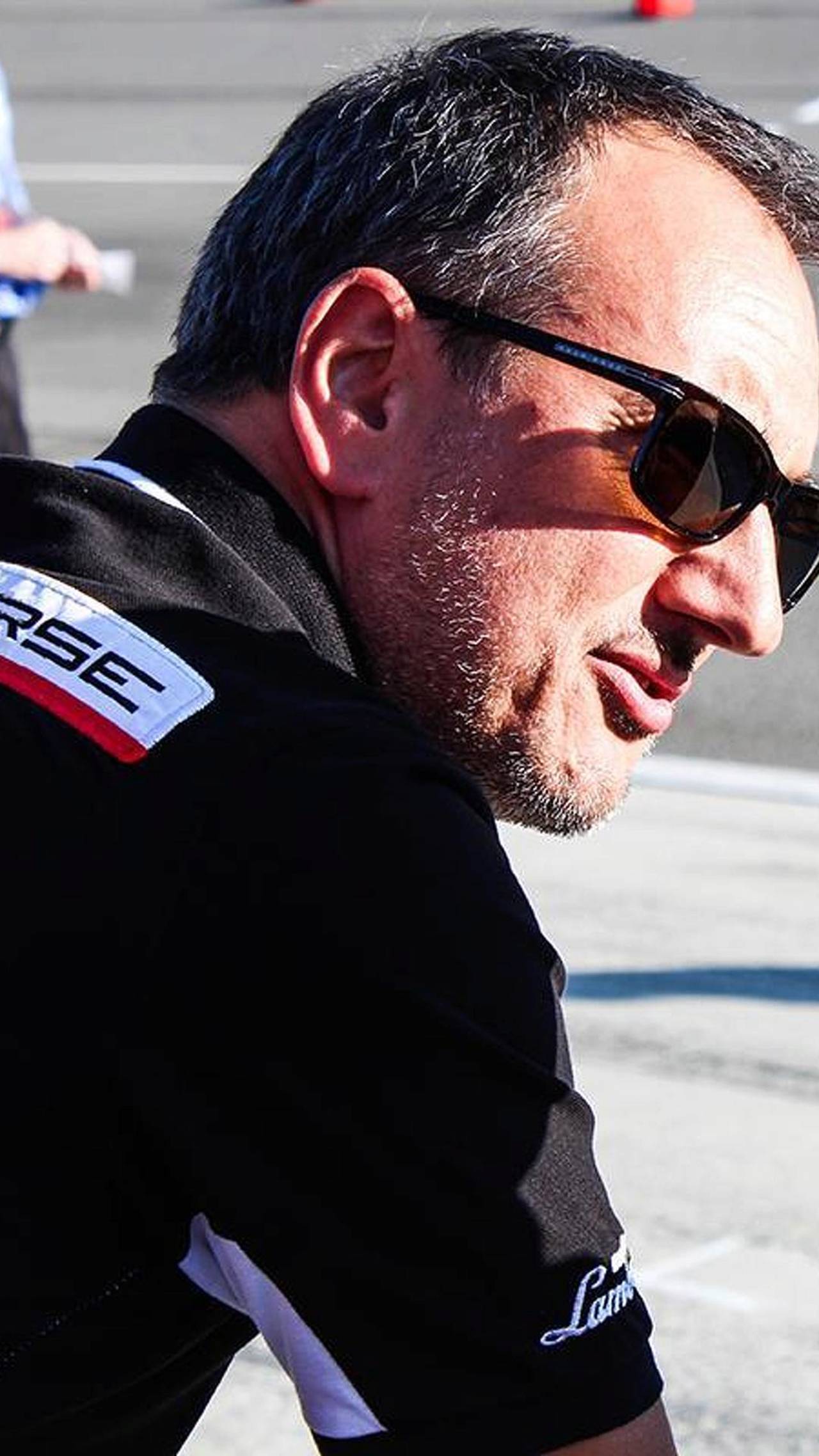 Michael Lock trackside