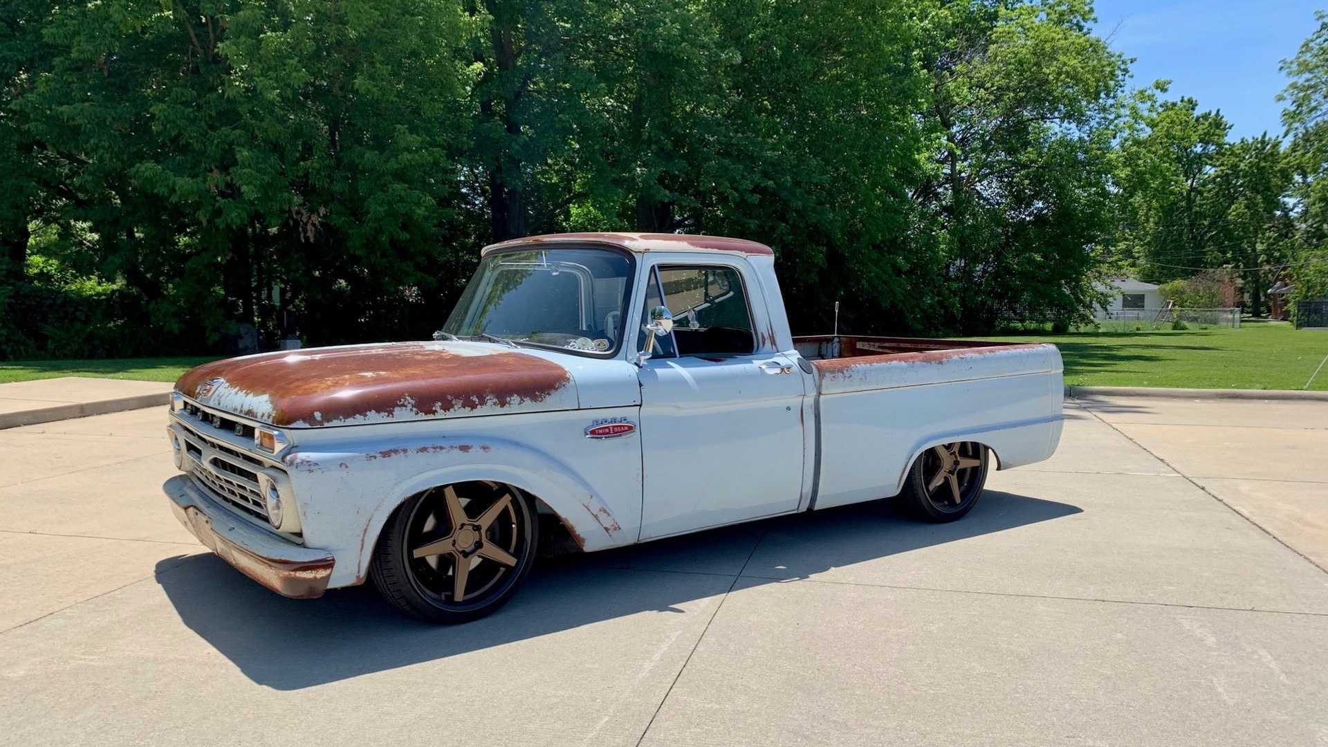 ["Own This 1966 Ford F100 With Old-School Looks And Modern Power"]