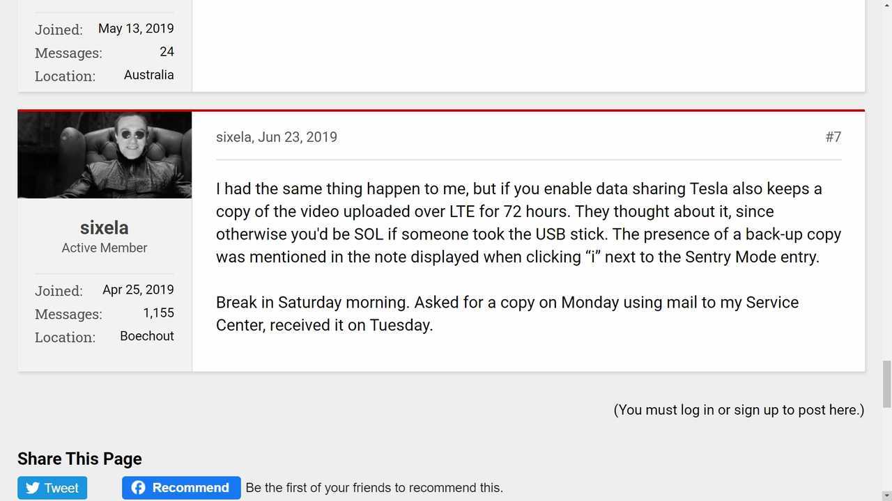 Tesla, Can You Help Recover This Burglary Sentry Mode Video?