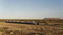 2018 Land Rover Discovery tows 110-ton road train